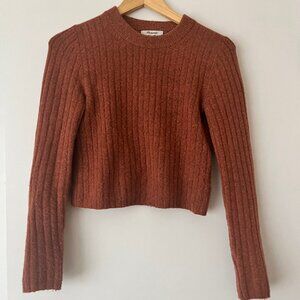 Madewell Rust Crop Sweater S